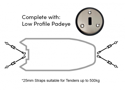 Padeye Kit - Low Profile x 4