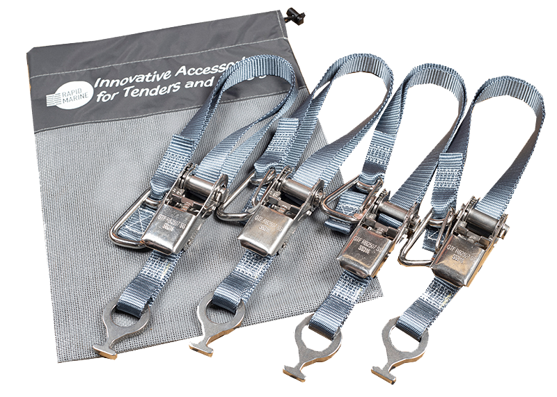 2 inch Stainless Ratchet Strap with Snap Hooks
